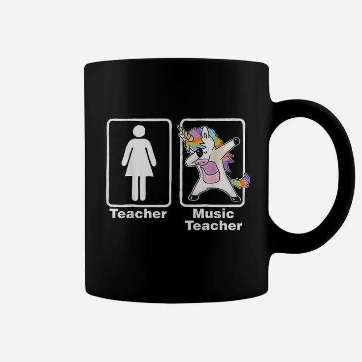 Funny Unicorn Music Teacher Music Teacher Gifts Coffee Mug