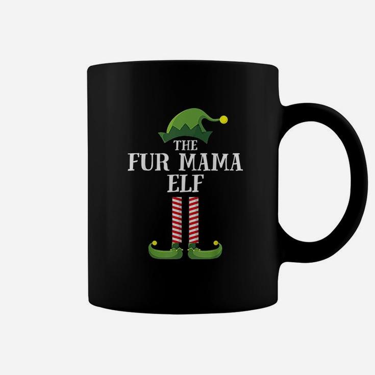 Fur Mama Elf Christmas Party Pajama Coffee Mug