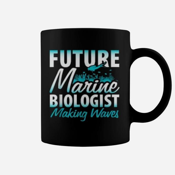 Future Marine Biologist Making Waves Biology Pun Coffee Mug