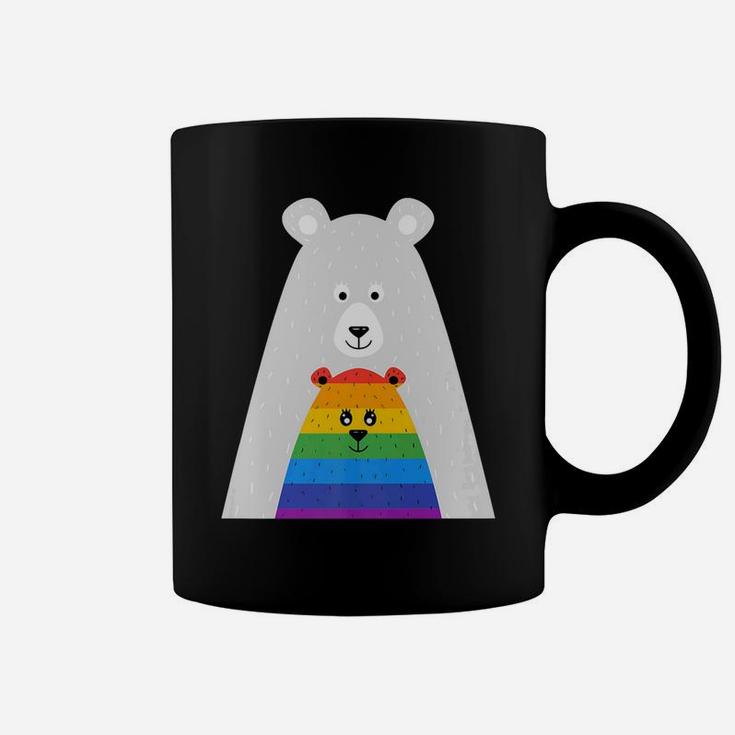 Gay Pride Mama And Baby Bear Gift Lgbt Lesbian March Coffee Mug