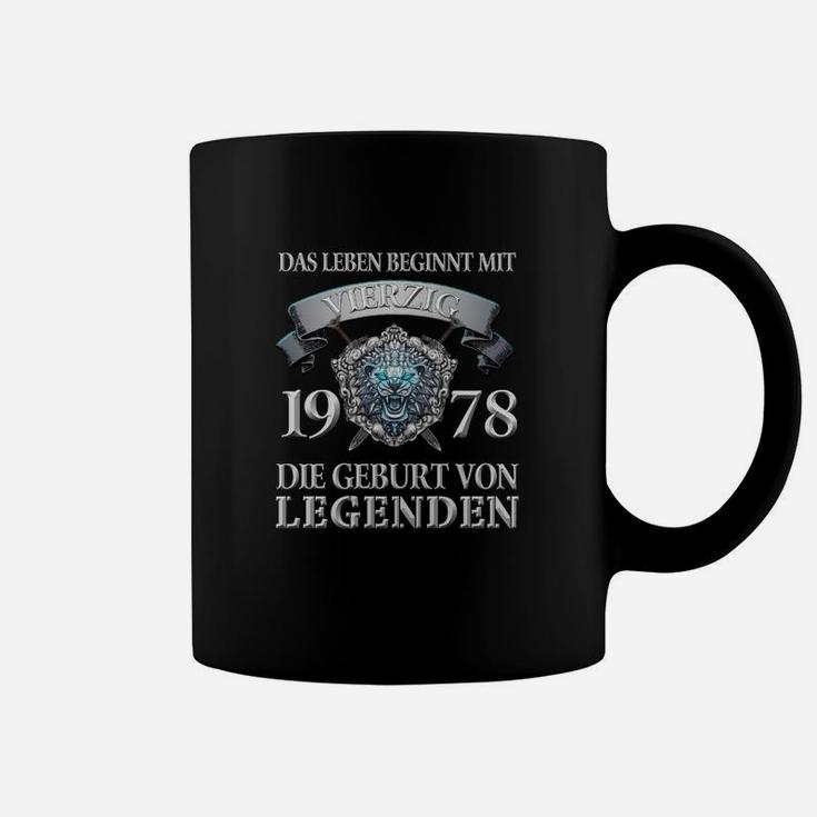 Geburt von Legenden 1978 Tassen, Vintage Jubiläums Geburtstagsshirt