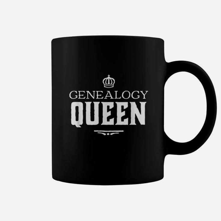Genealogy Queen Family Genealogist Research Ancestry Dna Coffee Mug