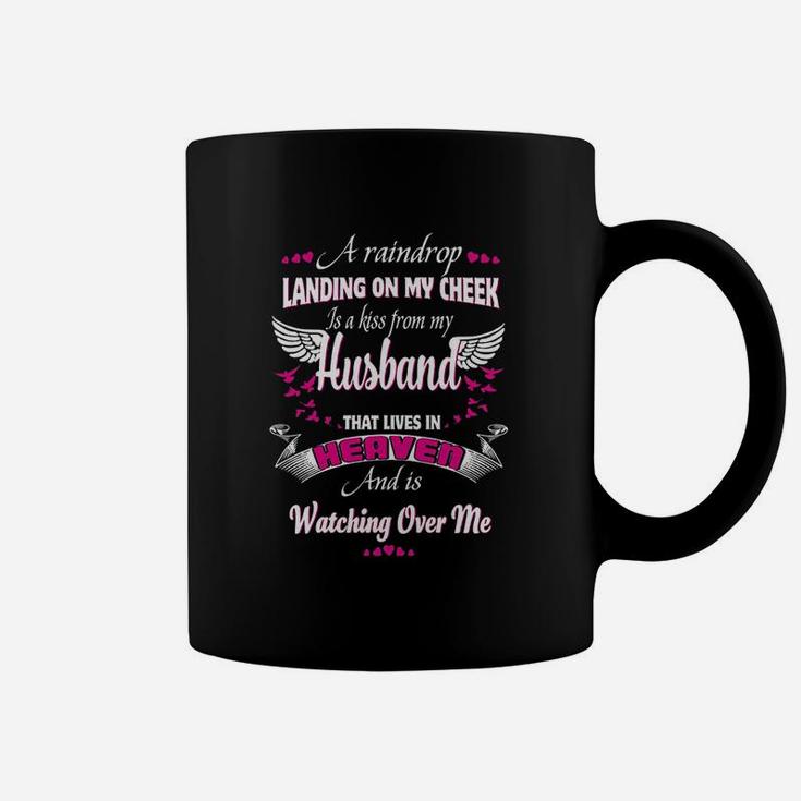 Gift For Wives Loss Husband Memorial My Husband In Heaven Coffee Mug