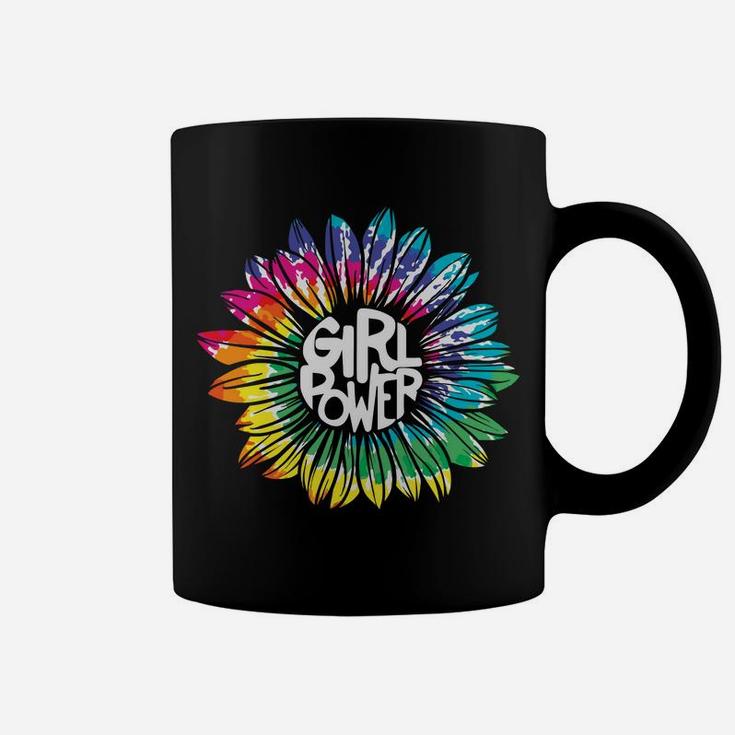 Girl Power Tie Dye Sunflower Hippie Peace Coffee Mug
