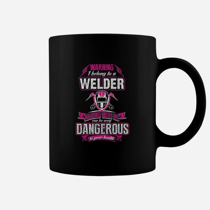 Girlfriend Wife Hubby Bf Spouse Of A Welder Coffee Mug