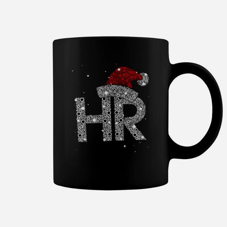 Glitter Hr Santa Hat Christmas Shirt Coffee Mug