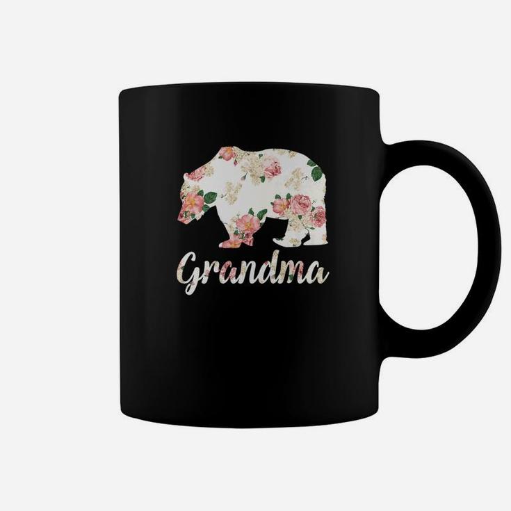 Grandma Bear Floral Family Christmas Matching Gift Coffee Mug