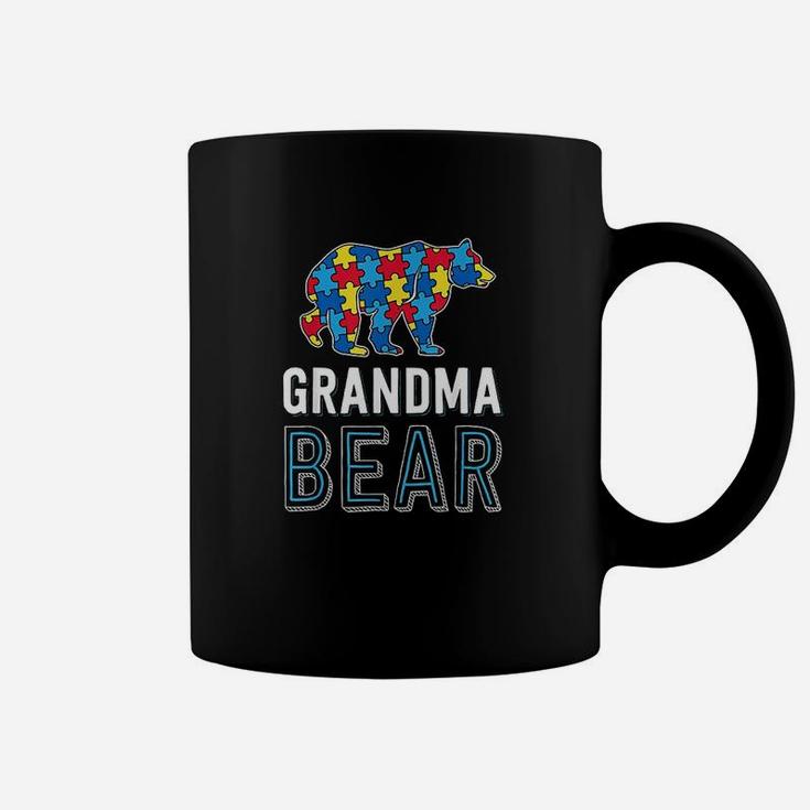 Grandma Bear World Autism Awareness Day Family Coffee Mug