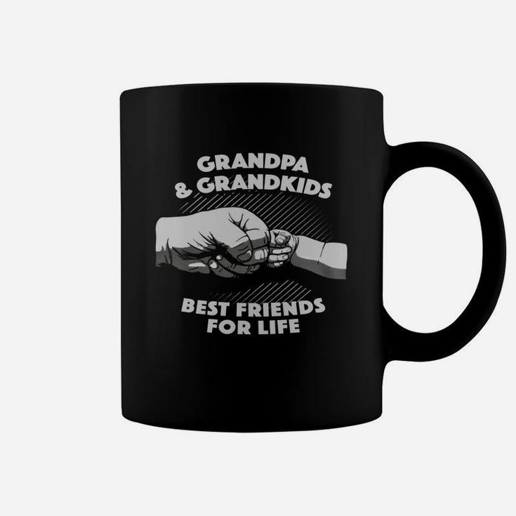 Grandpa And Grandkids Best Friends Life Fist Bump T-shirt Coffee Mug