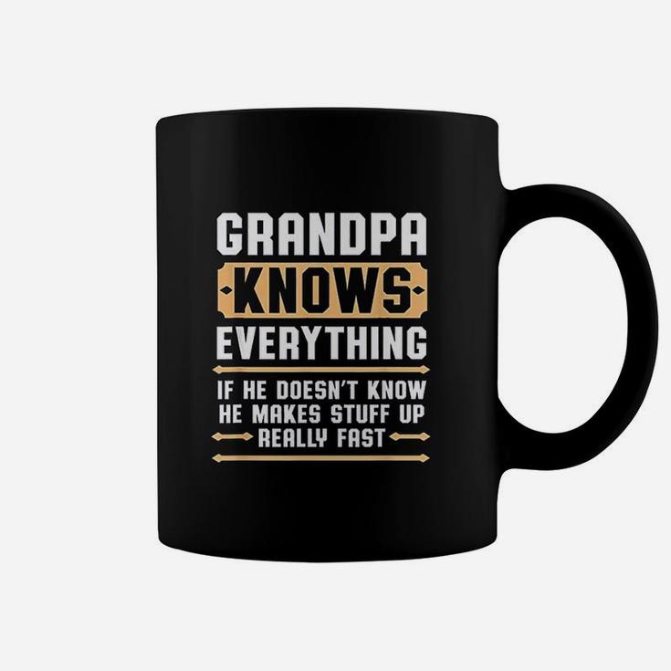 Grandpa Knows Everything Pops Grandpa Gift Coffee Mug