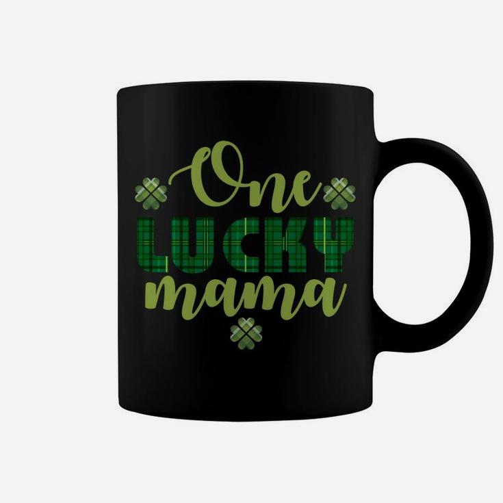 Green Plaid One Lucky Mama For St Patricks Day Gift Coffee Mug