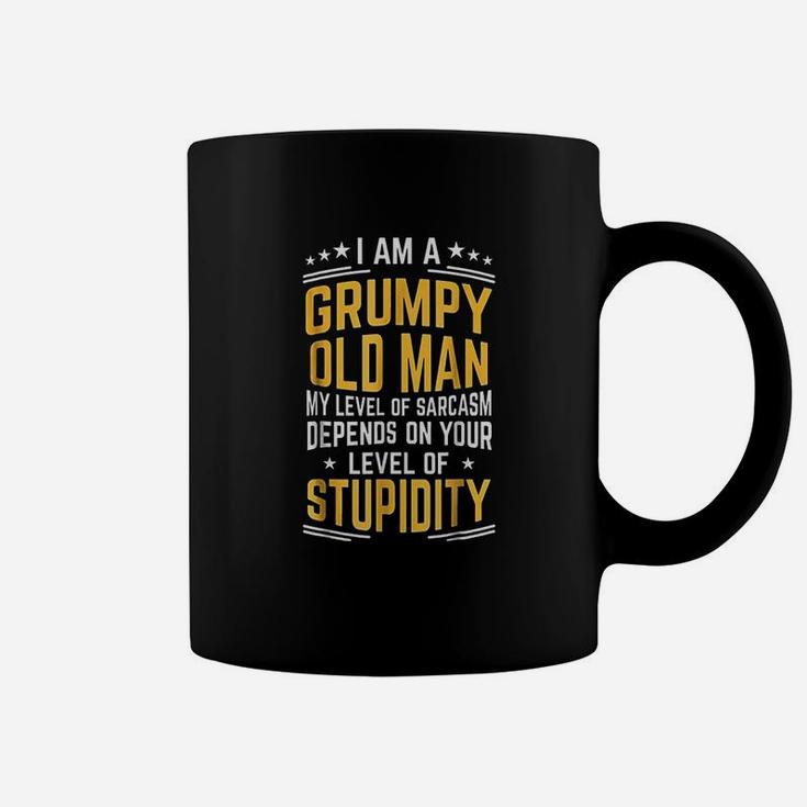 Grumpy Man Grumpy Old Man Sarcastic Fathers Day Coffee Mug