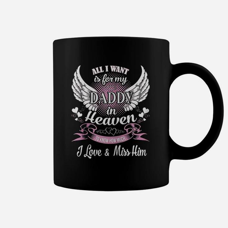 Guardian Dad From Daughter Sons Memorial Heaven Coffee Mug