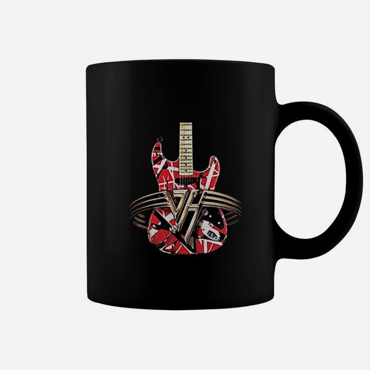 Guitar Retro Style Gift For Guitarist Red Guitar Coffee Mug