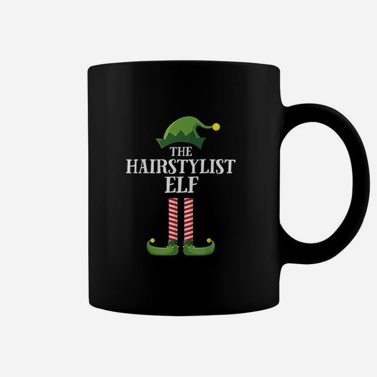 Hairstylist Elf Matching Family Group Christmas Party Coffee Mug