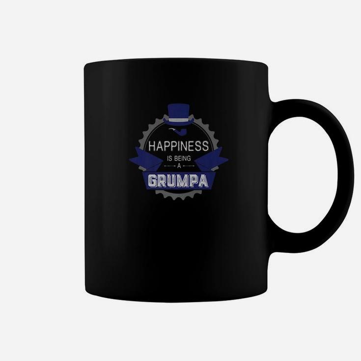 Happiness Is Being A Grumpa Fathers Day Grandpa Gift Men Premium Coffee Mug