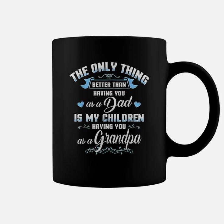 Happy Fathers Day Quote Best Dad Grandpa Grandfather Gifts Coffee Mug