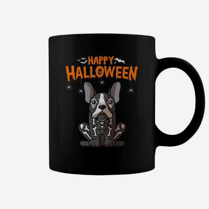 Happy Halloween French Bulldog Skeleton Dog Costume Coffee Mug