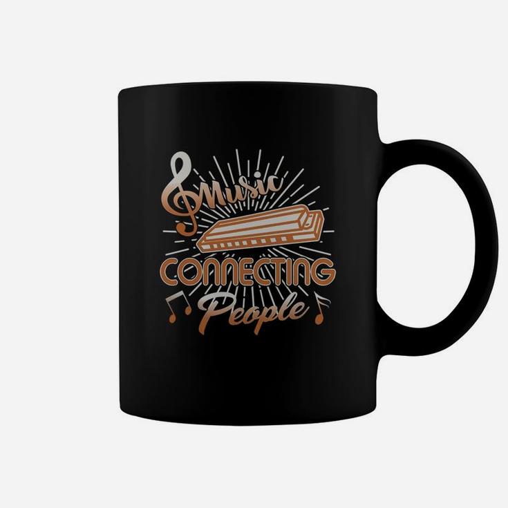 Harmonica Shirt - Harmonica Music Connecting People Shirt Coffee Mug