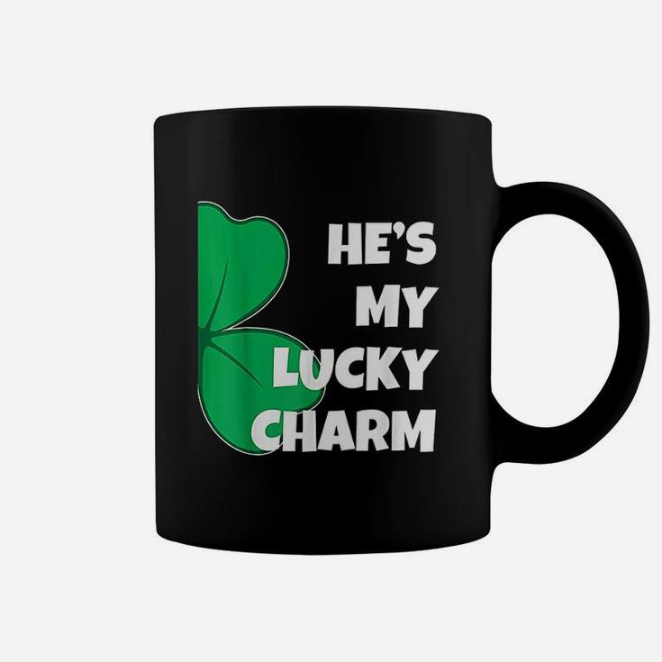 He Is My Lucky Charm Funny St Patricks Day Coffee Mug