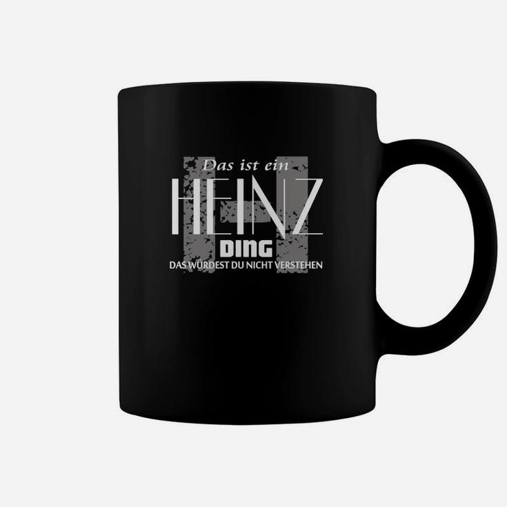 Heinz-Ding Schwarzes Tassen mit Spruch, Grafik Tee für Männer