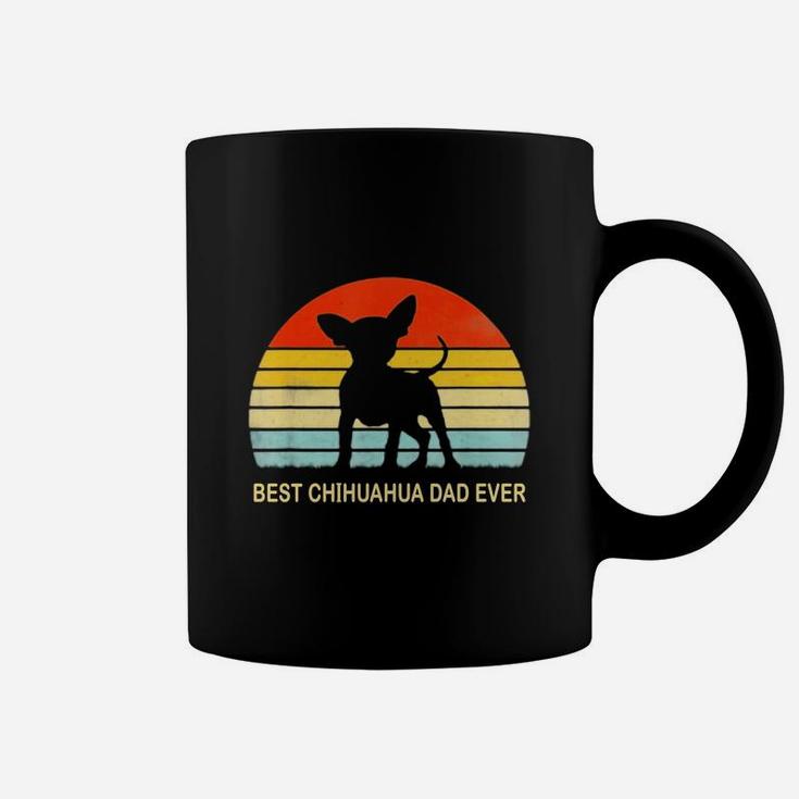 Herren Vintage Best Chihuahua Dad Ever Father Day Gifts T-shirt Coffee Mug
