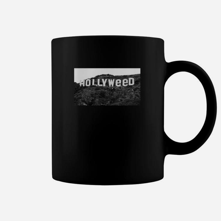 Hollyweed Schwarzes Tassen, Hollywood Parodie Lustiges Tee