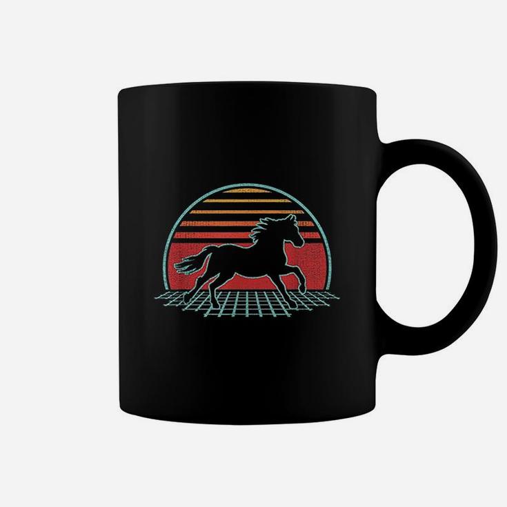 Horse Retro Vintage 80s Style Gift Coffee Mug