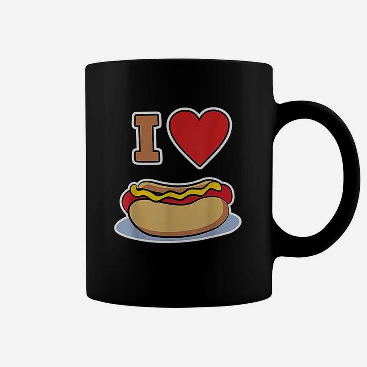Hot Dog Design I Love Hot Dog Coffee Mug