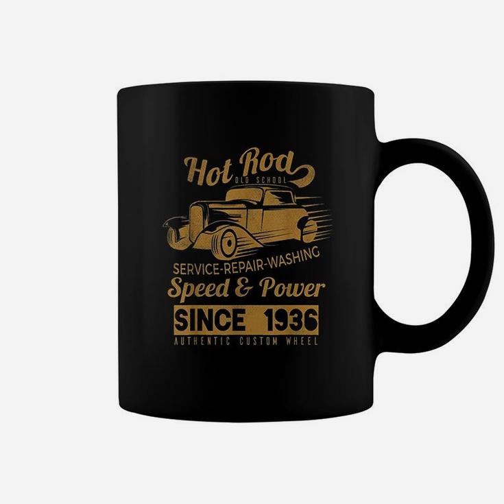 Hot Rod Vintage Old School Race Car Coffee Mug