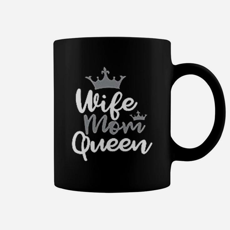 Hubby Dad King Wife Mom Queen His And Hers Matching Couples Coffee Mug
