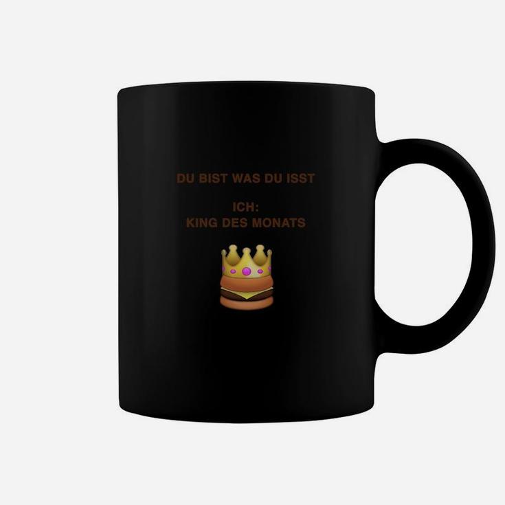 Humorvolles Schwarzes Tassen Ich - King des Monats, Lustiges Design