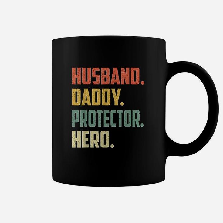 Husband Daddy Protector Hero Vintage Colors Coffee Mug