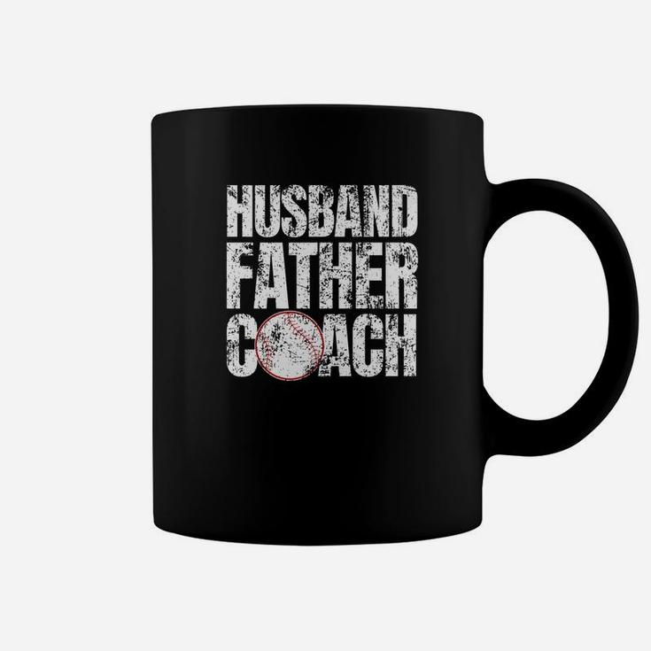 Husband Father Baseball Coach Fathers Day Premium Coffee Mug