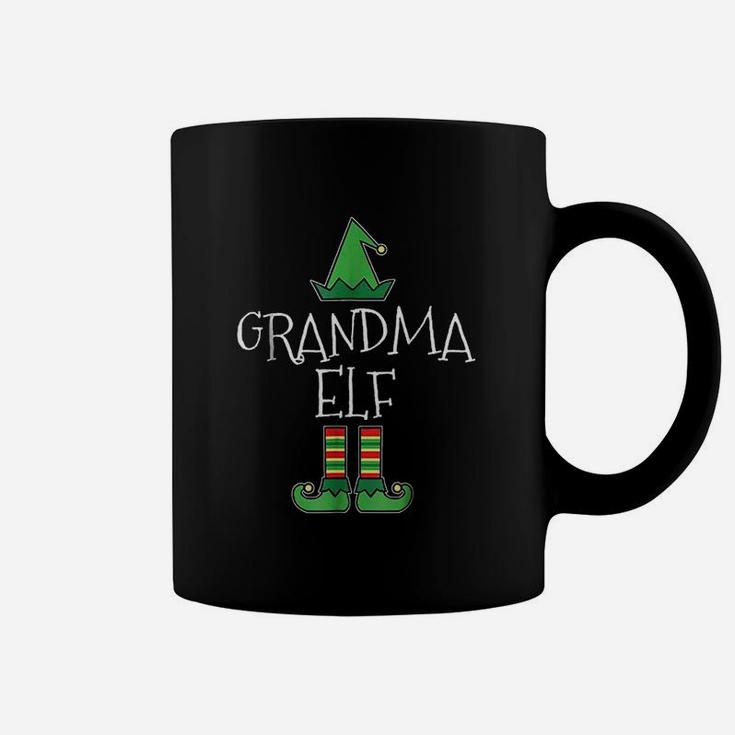 I Am Grandma Elf Matching Family Group Christmas Coffee Mug