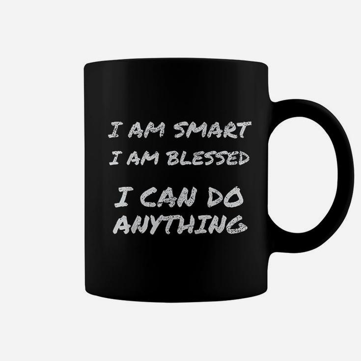 I Am Smart And Blessed Inspirational Quote Coffee Mug
