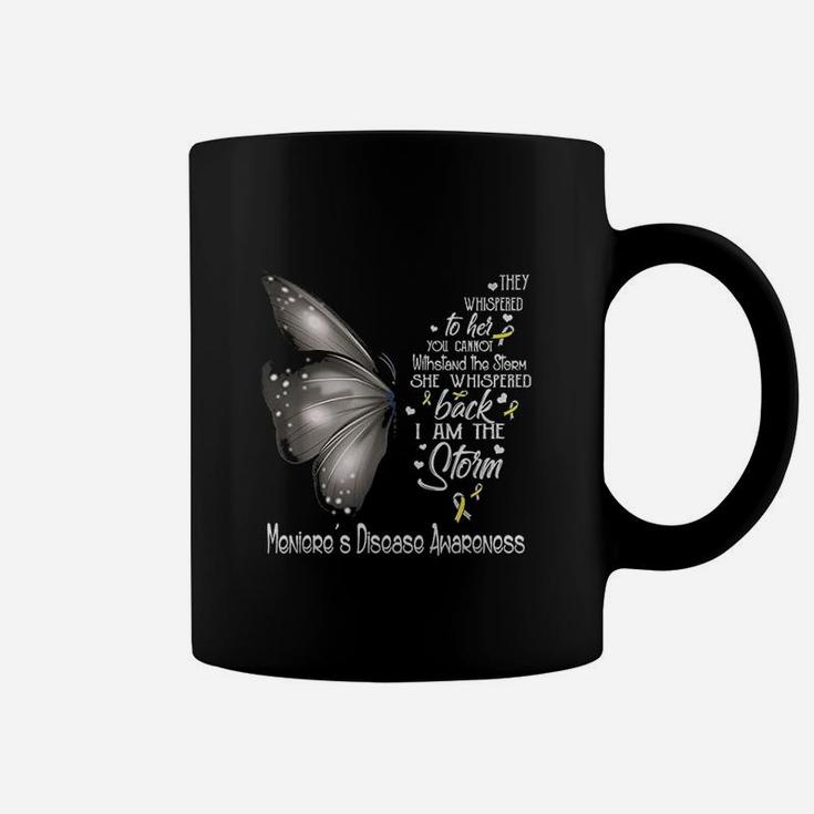 I Am The Storm Meniere's Disease Awareness Butterfly Coffee Mug