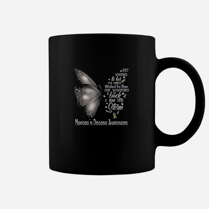 I Am The Storm Meniere's Disease Awareness Butterfly T-shirt Coffee Mug