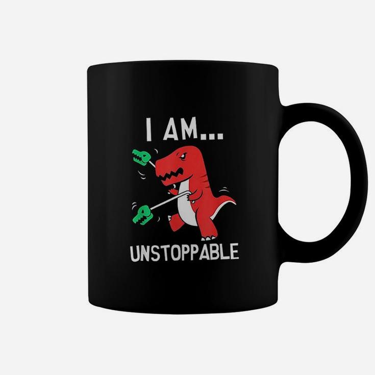 I Am Unstoppable Dinosaur Claw Grabber Christmas Coffee Mug