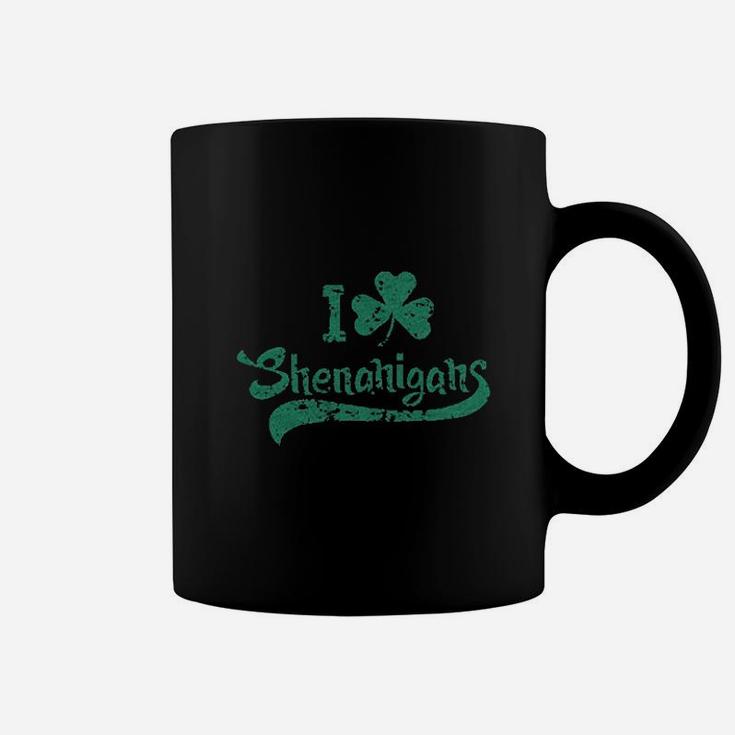 I Clover Shenanigans St Saint Patricks Day Coffee Mug