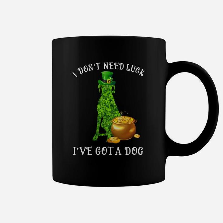 I Do Not Need Luck I Have Got A Great Dane Shamrock St Patricks Day Dog Lovers Coffee Mug