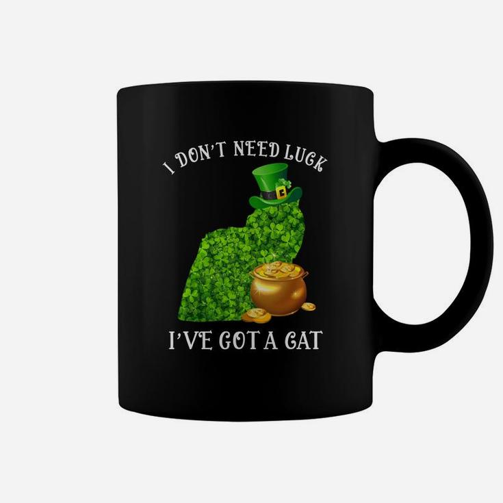 I Do Not Need Luck I Have Got A Himalayan Shamrock St Patricks Day Cat Lovers Coffee Mug