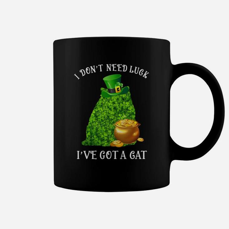 I Do Not Need Luck I Have Got A Persian Shamrock St Patricks Day Cat Lovers Coffee Mug