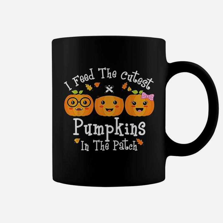 I Feed The Cutest Pumpkins In The Patch Halloween Coffee Mug