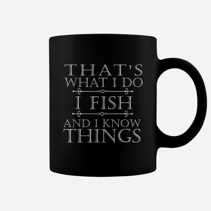I Fish Fisherman Funny Fisher Mom Dad Fishing Coffee Mug