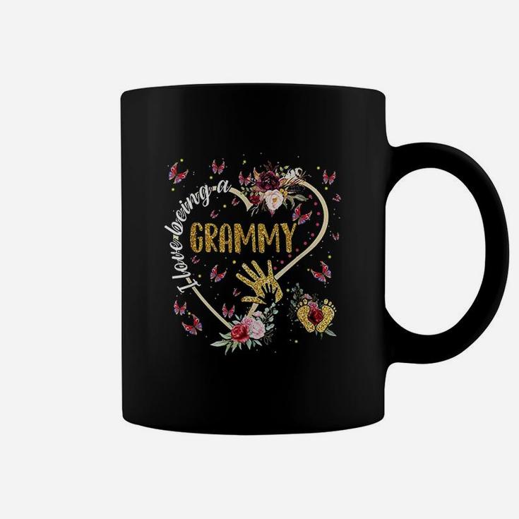 I Love Being A Grammy Heart Floral Mothers Day Grammy Gift Coffee Mug