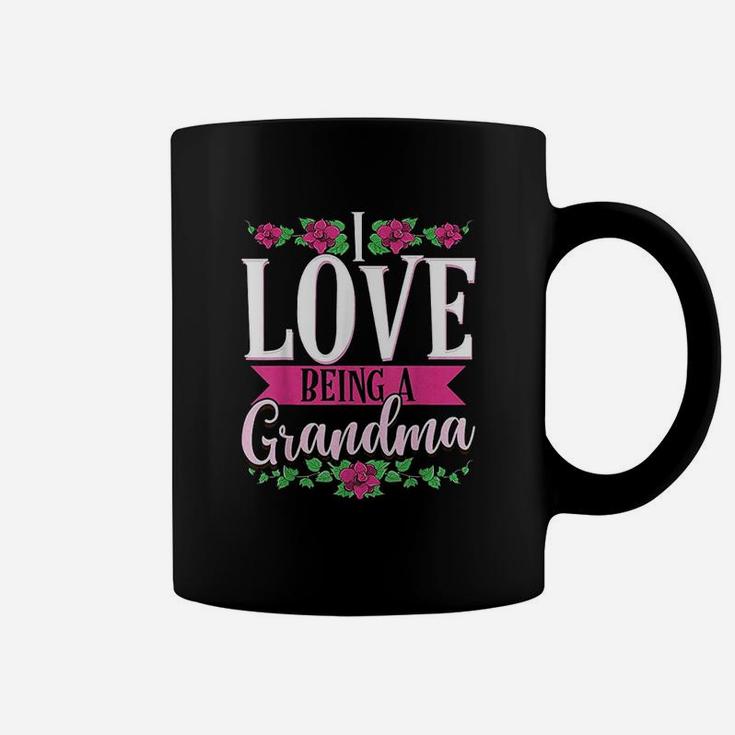 I Love Being A Grandma Cute Floral Mothers Day Gifts Coffee Mug