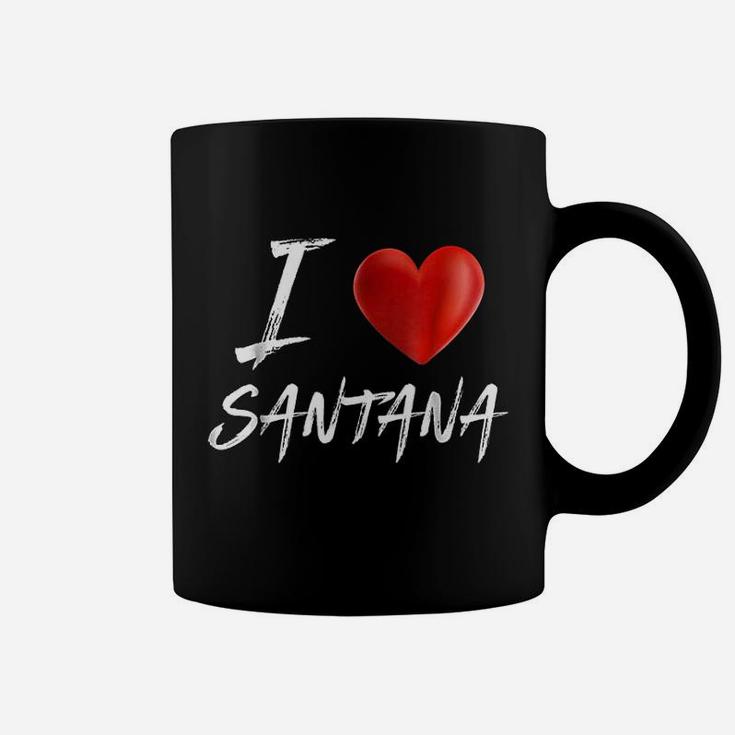 I Love Heart Santana Family Name Coffee Mug