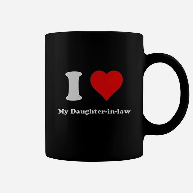 I Love My Daughter In Law Heart My Daughter Coffee Mug