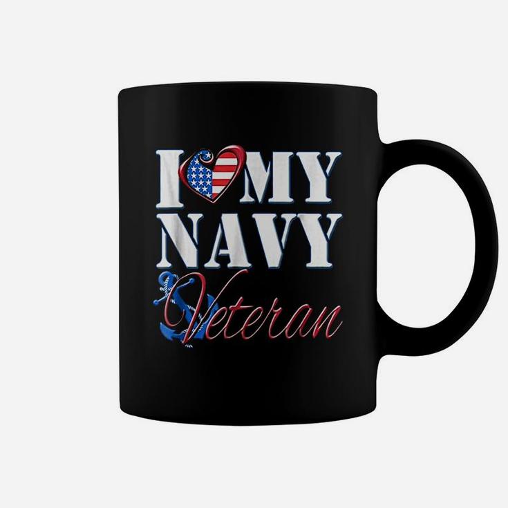 I Love My Navy Veteran Coffee Mug